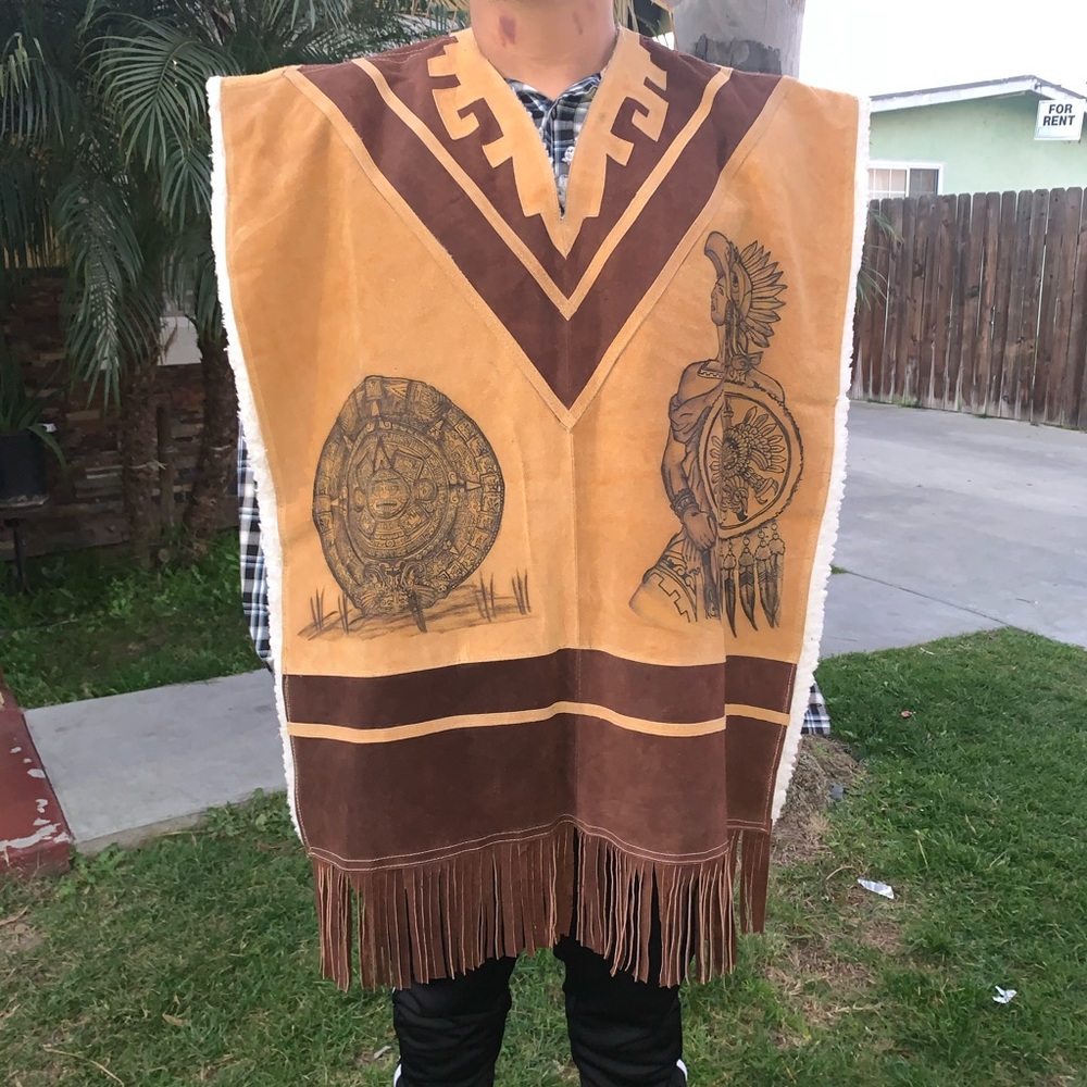 Gaban Poncho De Lana 100% Artisanal sheep’s Wool - Picture 4 of 4